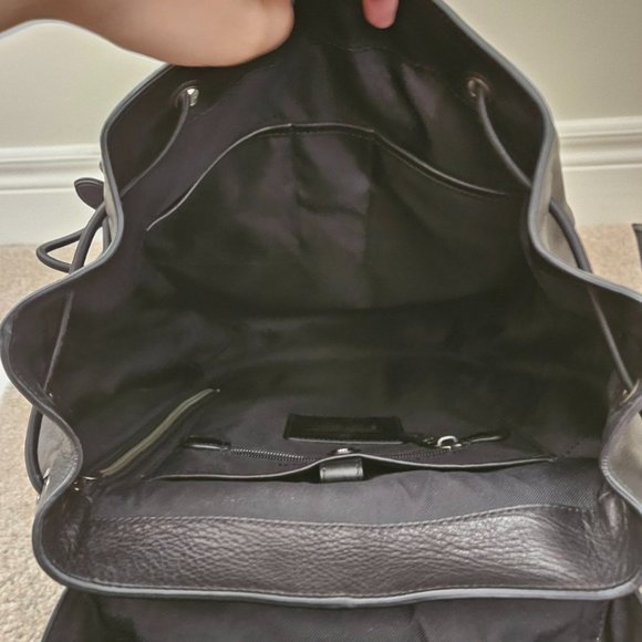 Coach Black Leather Backpack - Picture 10 of 16